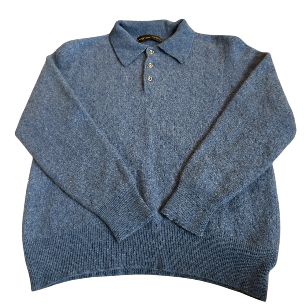 100% Pure Cashmere Button Women's Collared Sweater